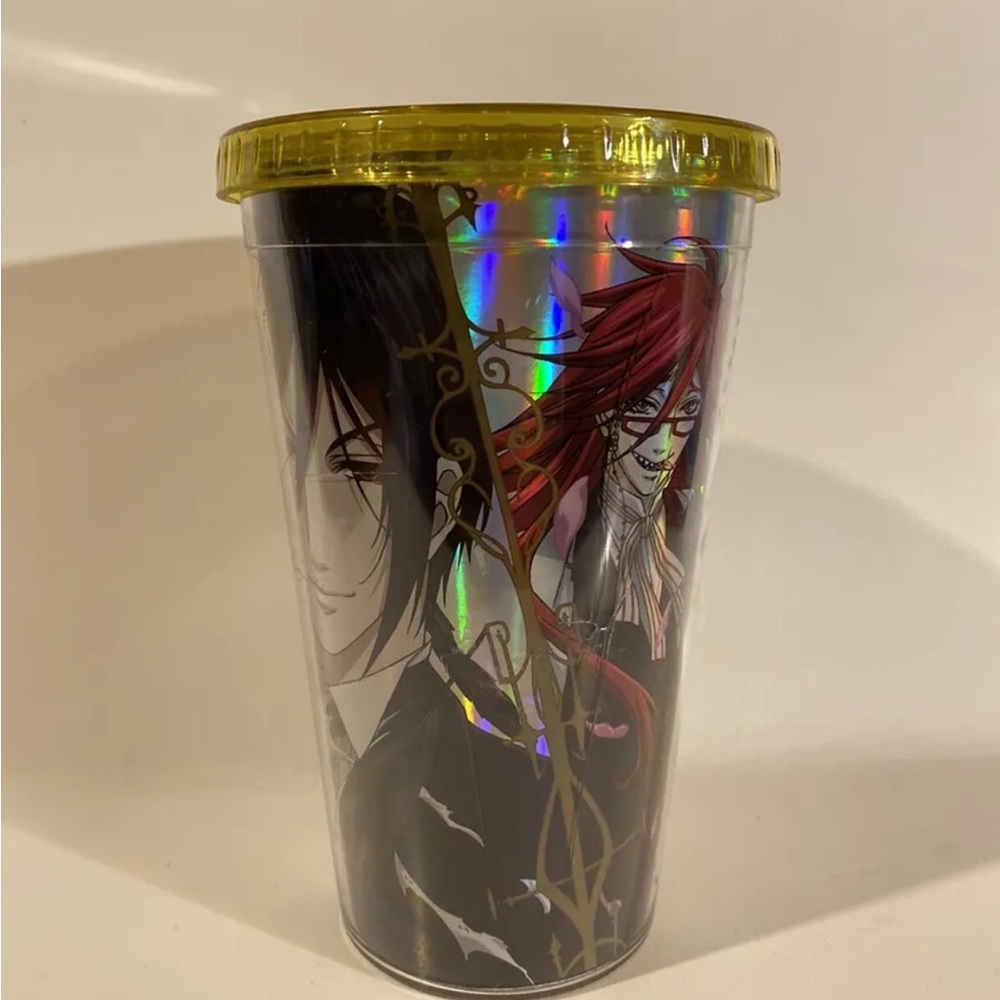 Early art foil Black Butler Ciel Sebastian grell Travel Cup Tumbler Anime